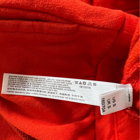 Urban Outfitters Out From Under Jadyn Puddle Pant Wide Drawstring Orange Small - Picture 11 of 13
